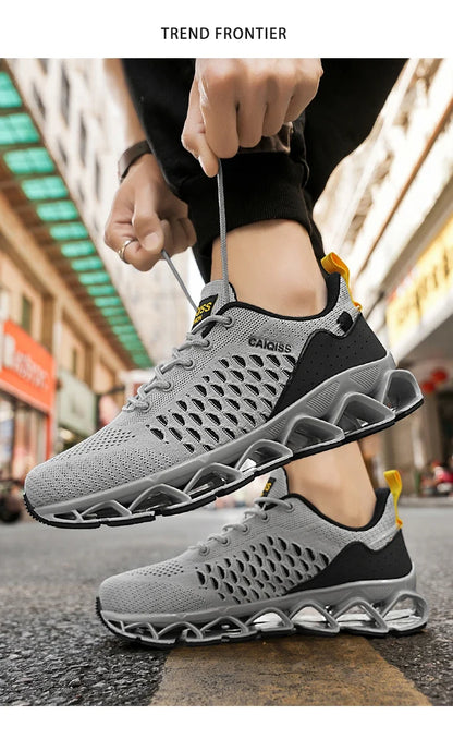 Casual Sneakers Mens Shock-absorb Running Shoes Lightweight Breathable Sports Shoes for Men 2026 New Trendy Gym Trainers for Man