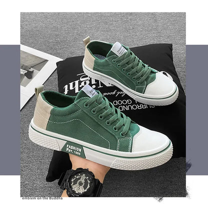 2026 New Summer Men's Breathable Versatile Skateboarding Shoes Men's Soft Bottom Casual Sports Trend Fashion Canvas Shoes 48size