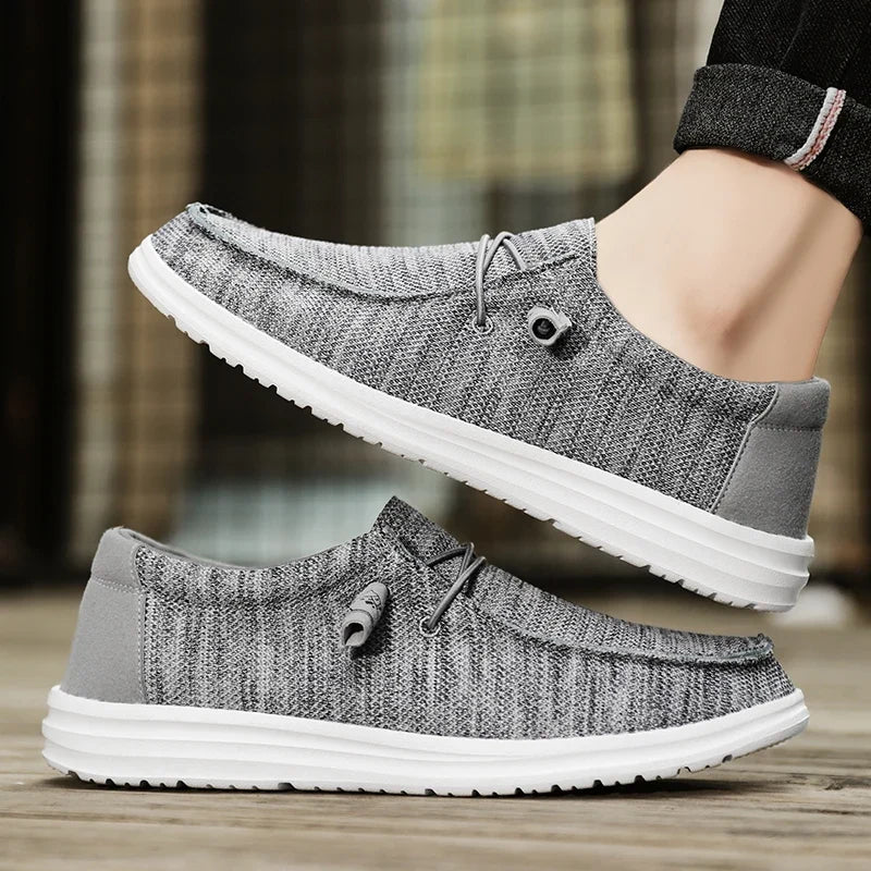 Plus Big Size 50 Dude Canvas Shoes Men Casual Slip on Shoes Alpargatas Hombre Moccasins Mocassin Homme Lightweight Breathable