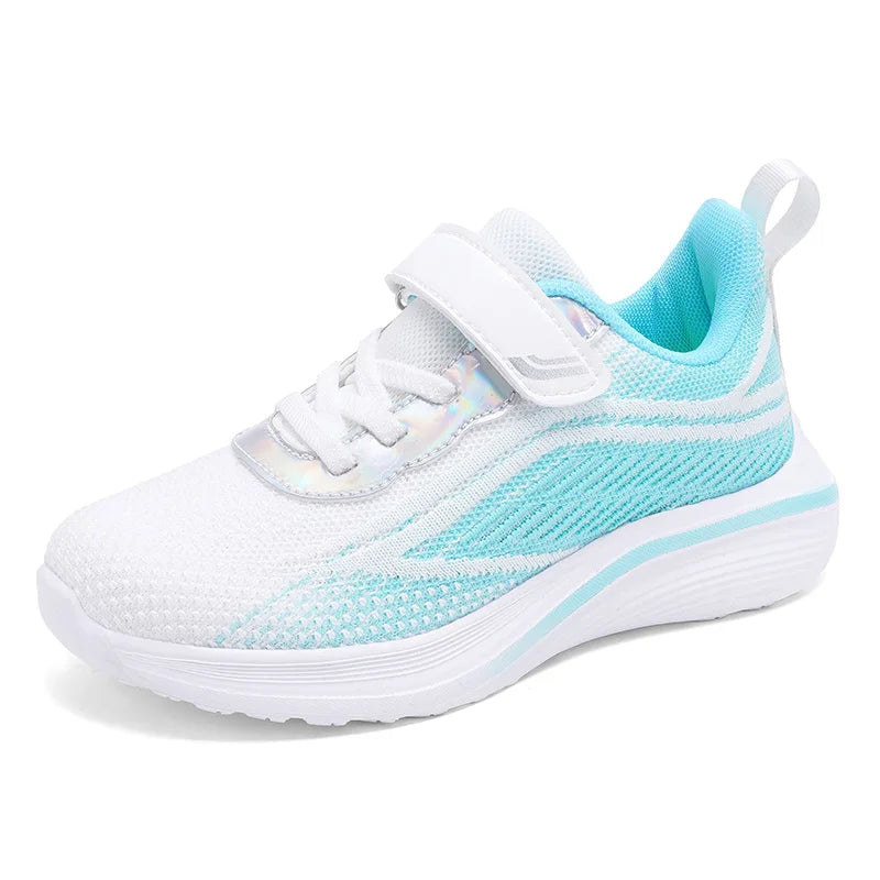 Knit Girls Tenis Sneaker Children Shoes 4-12 Years Lightweight Soft Platform Kids Casual Shoes Sports Sneaker for Girls