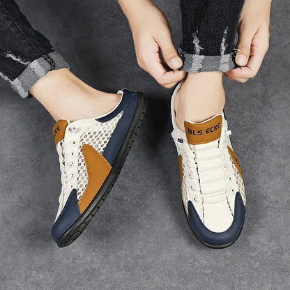 Men's Fashion Soft-soled Half Slippers Summer Men Trendy Bottom Casual Shoes Soft Sole Sneakers Zapatos De Hombre Plus Size 48