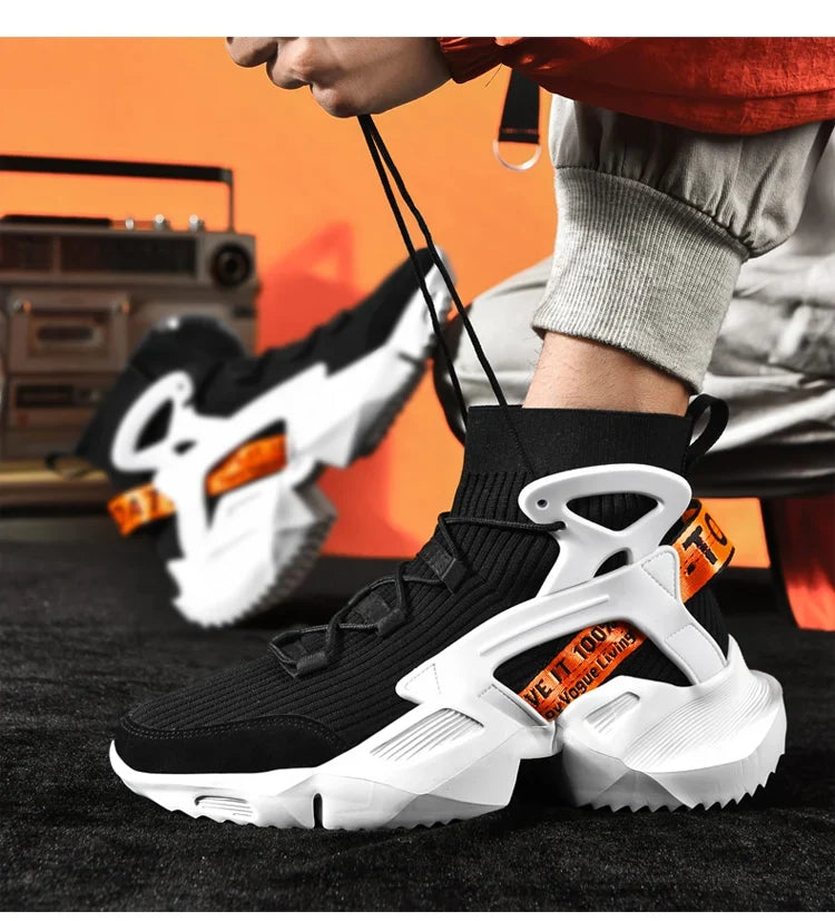 Men's Casual Sneakers Breathable Luxury Trainer Race Shoes Fashion Loafers Running Shoes for Male