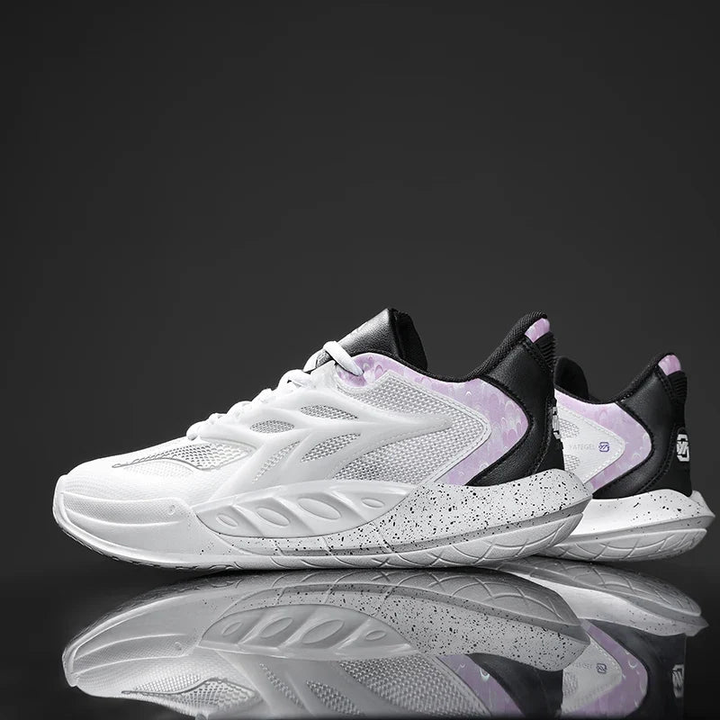 Men's Basketball Shoes Breathable Cushioning Non-Slip Wearable Runing Shoes Gym Training Athletic Basketball Sneakers for Men