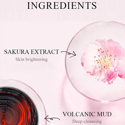12pcs Sakura Mud Mask Brightening Hydrating Face Mask Luminous Skin Clean Facial Cleansing Clay Hydrating Anti Wrinkle Skincare