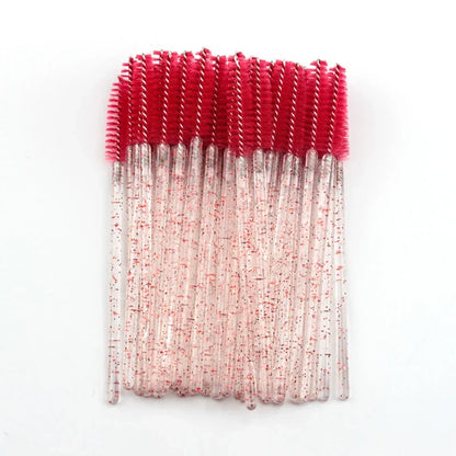 5/50Pcs Black Lashes Brush Cosmetics False Eyelashes Supplies Reusable Makeup Brushes Eyebrow Brush Mascara Wands Make Up Tools