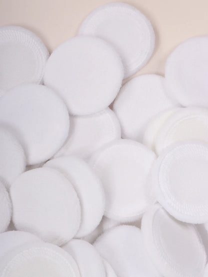 2-5-10-20Pcs Portable and Practical High-Grade White Round Powder Puff for Base and Fixing Makeup