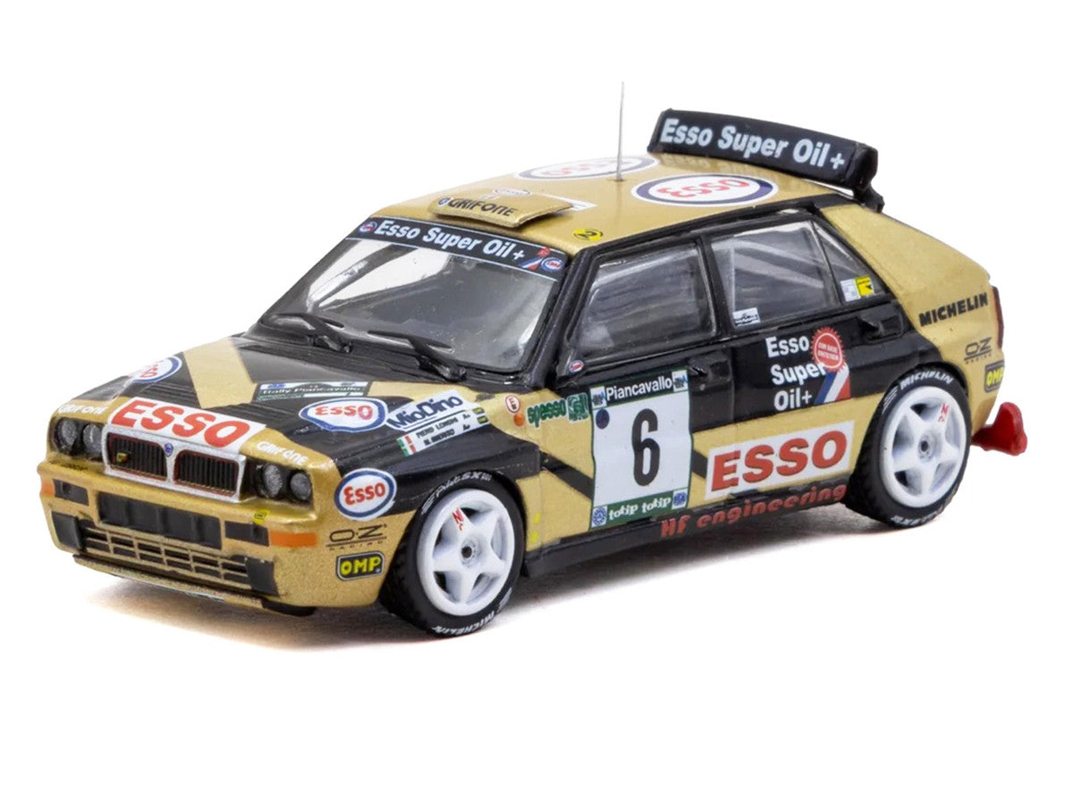 Lancia Delta HF Integrale #6 Piero Longhi - Maurizio Imerito "Esso" Winner "ECR Piancavallo Rally" (1993) "Hobby64" 1/64 Diecast Model Car by Tarmac Works