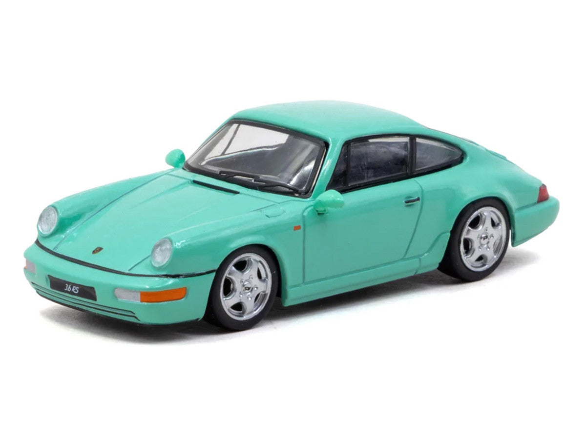 Porsche 911 Carrera RS (964) Mint Green "Collab64" Series 1/64 Diecast Model Car by Schuco & Tarmac Works