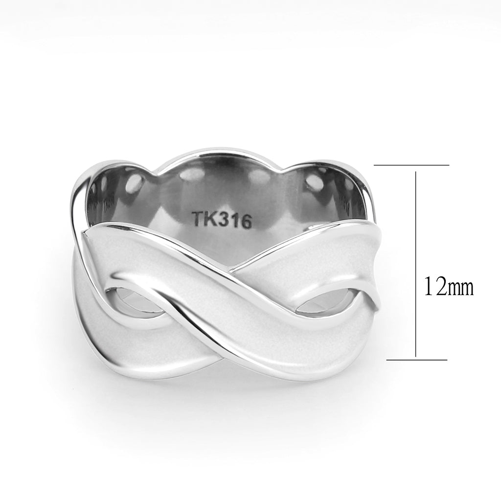 TK3866 - High polished (no plating) Stainless Steel Ring with NoStone in No Stone