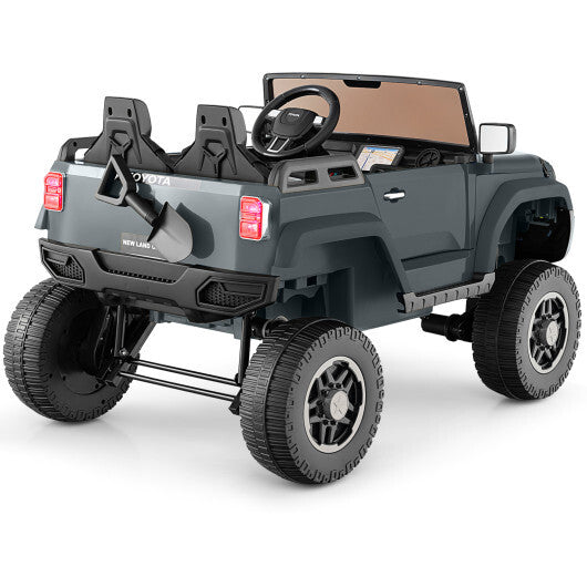 24V 2 Seater Ride on Car 4WD/2WD Switchable for Kids with Remote for Ages 3+-Red