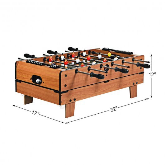 4-in-1 Combo Game Table Set Foosball Table with Billiards and Hockey
