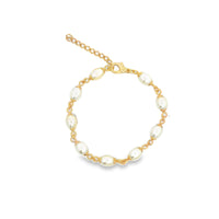 Oval Pearl Bracelet (I95)