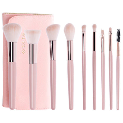 Makeup Brush Set with Wooden Handle and Brush Bag