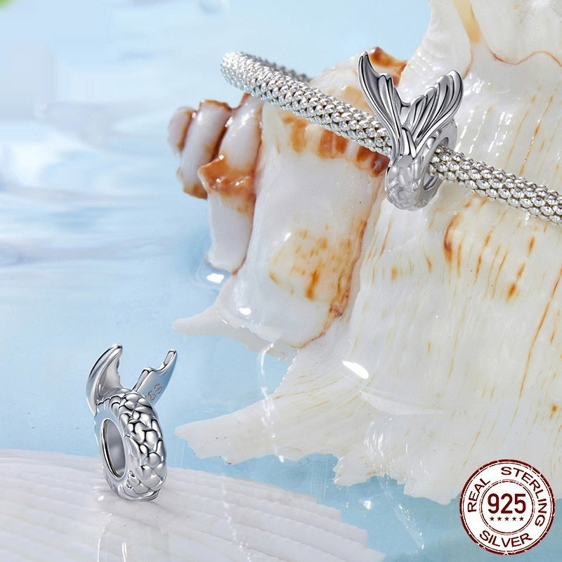 Mermaid Tail S925 Sterling Silver Beads