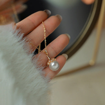S925 Aura Bright Pearl Necklace