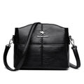 Korean-style Womens Shoulder Soft Leather Versatile Design Large Capacity And Embroidered Crossbody Bag