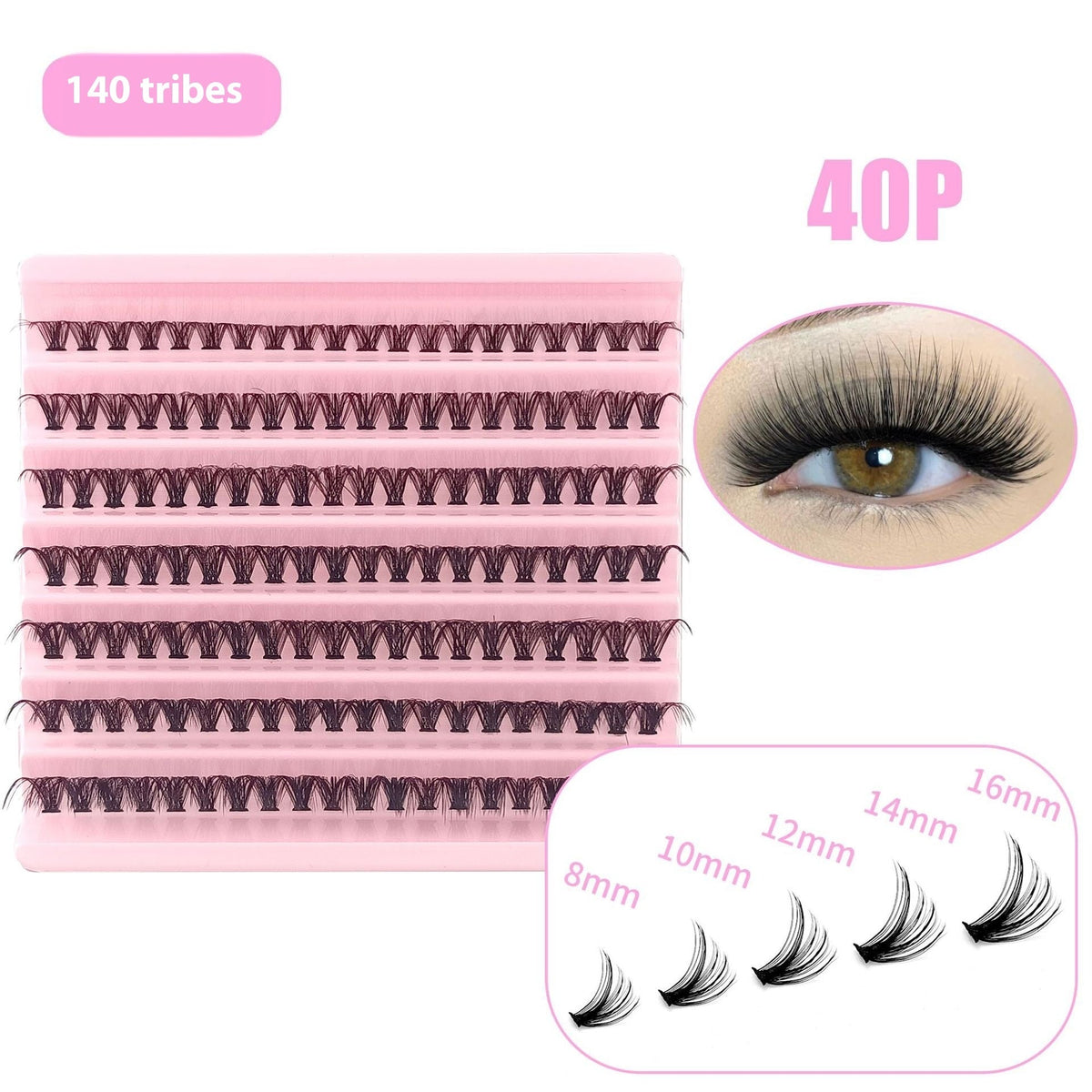 5D Messy 40p 60p Thick Hot Melt False Eyelashes