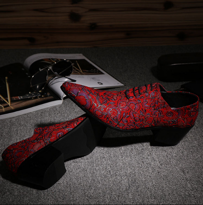 Stylish Pointed Toe High Heel Elevator Shoes