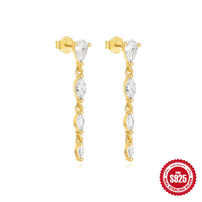 Daily S925 Sterling Silver Stud Earrings