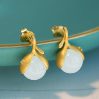 Delicate Dainty And Minimalist Flower Bud Earrings