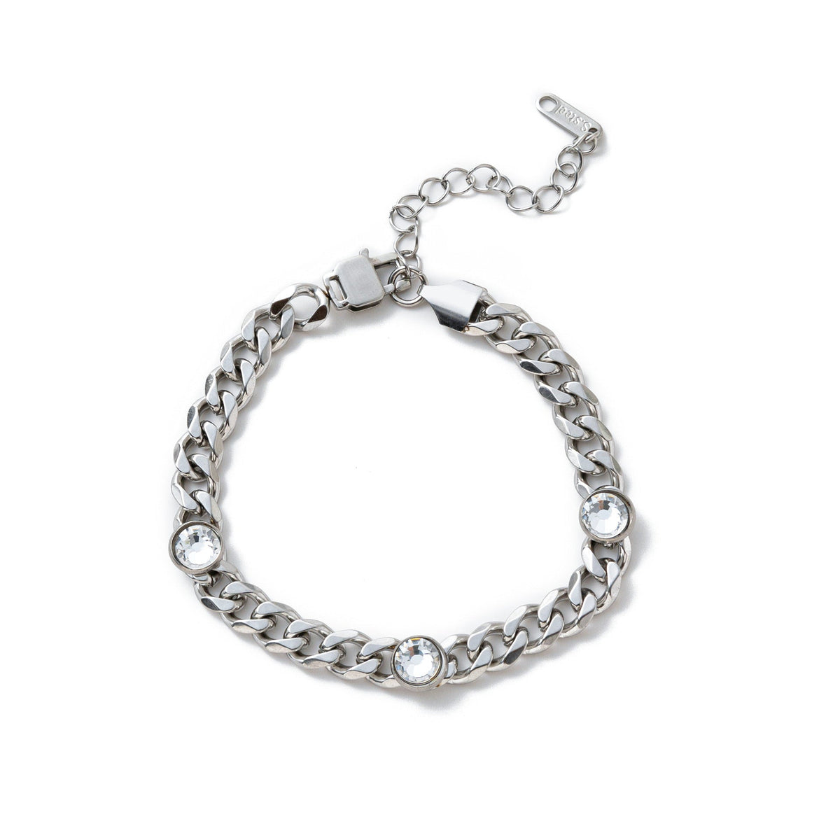 Electroplating Gold Hip-hop Titanium Steel Bracelet Necklace Color Protection
