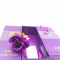 24K Gold Foil Purple Rose - Mother's Day Gift
