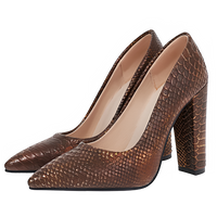 Fashion High Heels Shoes Women Large Size Sexy Animal Print Block Heels Pumps Women Party Office Shoes Dress Pumps Female