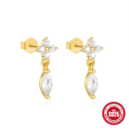 Daily S925 Sterling Silver Stud Earrings