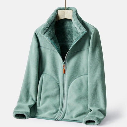 Double-sided Polar Fleece Outdoor Thick Warm Sweater Coat