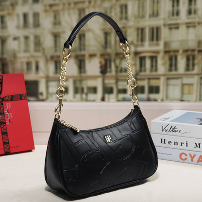 Embossed Letter Underarm Shoulder Crossbody Fashionable Trendy Womens Bag For Stylish Outfits