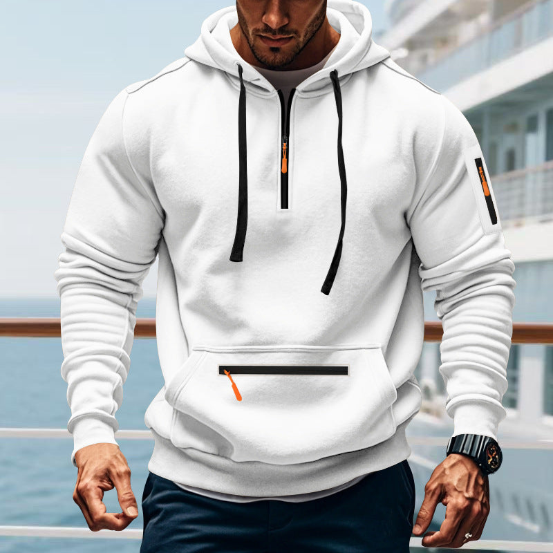 Casual Men's Sports Cargo Coat Regular Sleeve