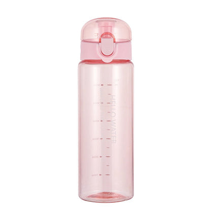 Portable Leakproof Water Bottle with Straw (1pc)