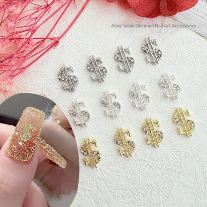 Gold-foil Symbol Alloy Nail Art Accessories