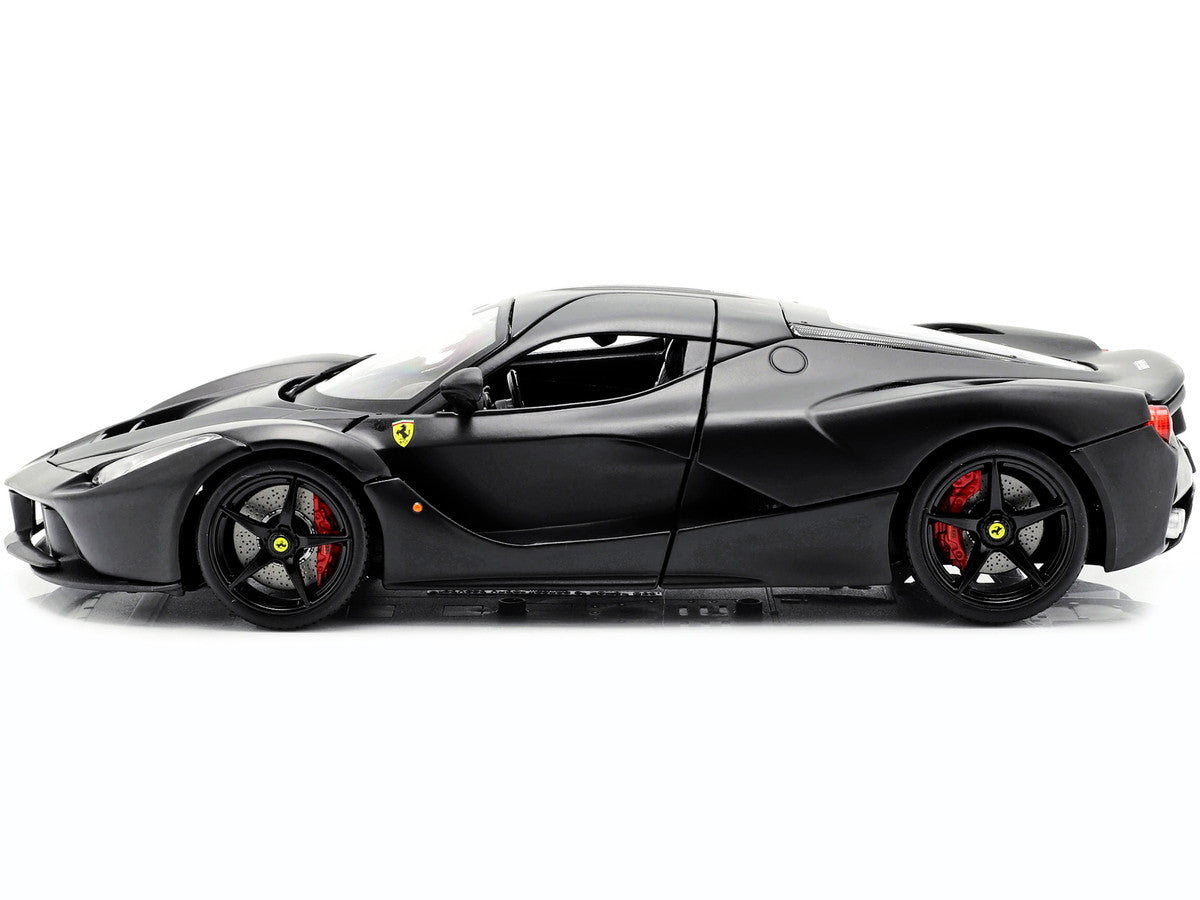 Ferrari LaFerrari F70 Matt Black "Signature Series" 1/18 Diecast Model Car by Bburago