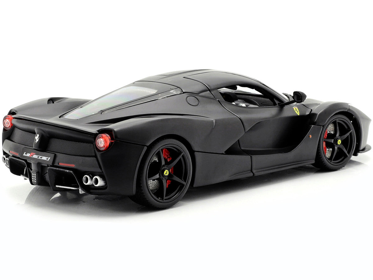 Ferrari LaFerrari F70 Matt Black "Signature Series" 1/18 Diecast Model Car by Bburago