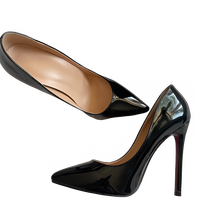 Onlymaker Women Pumps Pointed Toe Slip-On Thin Heels Patent Leather Party Wedding Office Lady Big Size Shoes