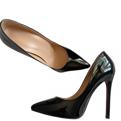 Onlymaker Women Pumps Pointed Toe Slip-On Thin Heels Patent Leather Party Wedding Office Lady Big Size Shoes