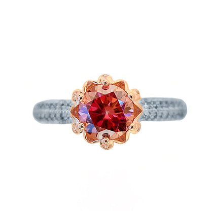 S925 Sterling Silver Moissanite Ring