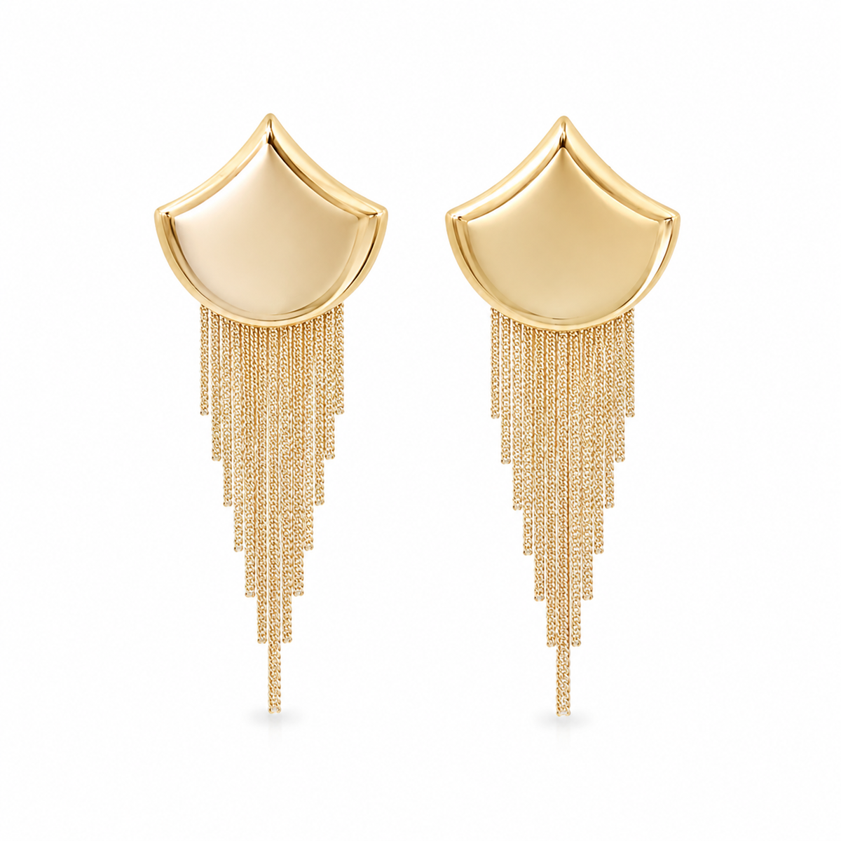 Fringe Tassel Earrings | Statement Waterfall Drop Earrings (L454A)