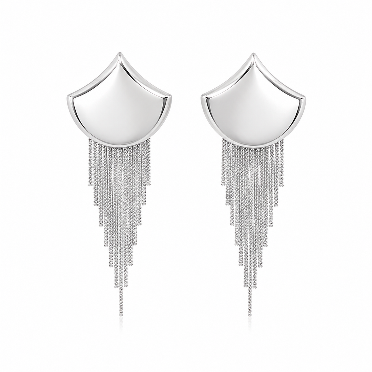 Fringe Tassel Earrings | Statement Waterfall Drop Earrings (L454A)