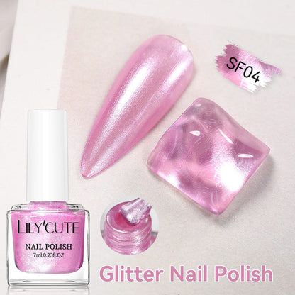 Quick-dry Metallic Mirror Nail Polish, No Baking Required