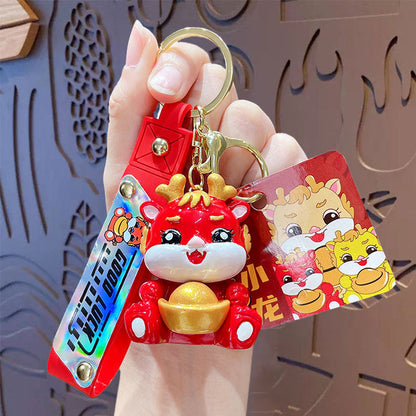 Creative Fashion Small Dragon New Year Keychain Pendant