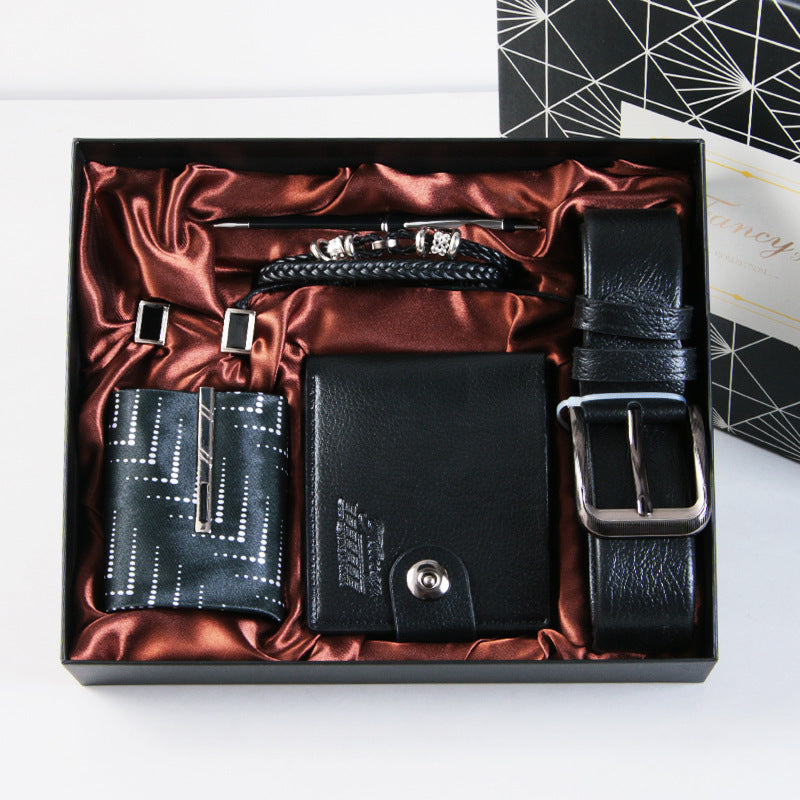 Cross-Border Men's Gift Business Gift Suit Belt Wallet For Boyfriend Valentine's Day Christmas Gift