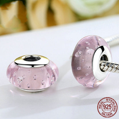 Bubble Glass Bead S925 Sterling Silver
