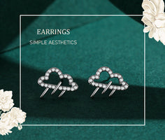 S925 Silver Kitten Star Diamond Earrings