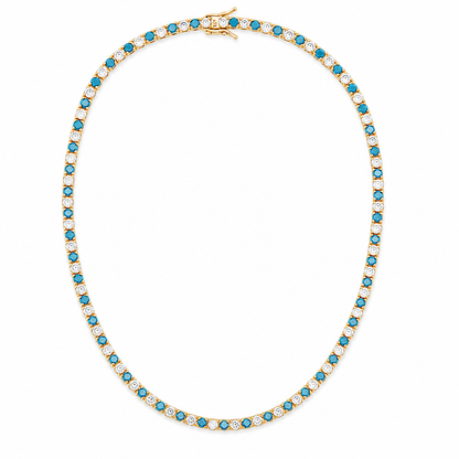 3mm CZ Tennis Bracelet – Color Stone & Clear Bezel Bracelet