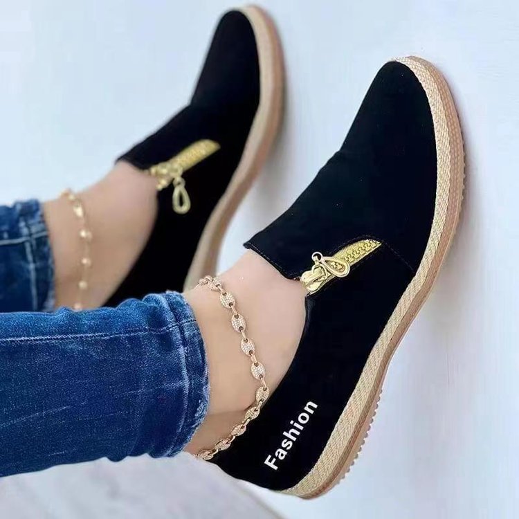 Spring And Autumn European And American Solid Color Platform Hemp Rope Canvas Shoes