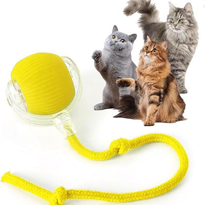 Cat Interactive Ball Toys Automatic Rolling Ball For Kitten Rechargeable Smart Pet Electric Toys With Teaser Sensor Cat Ball Toy
