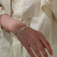 S925 Silver Character Knotted Bracelet