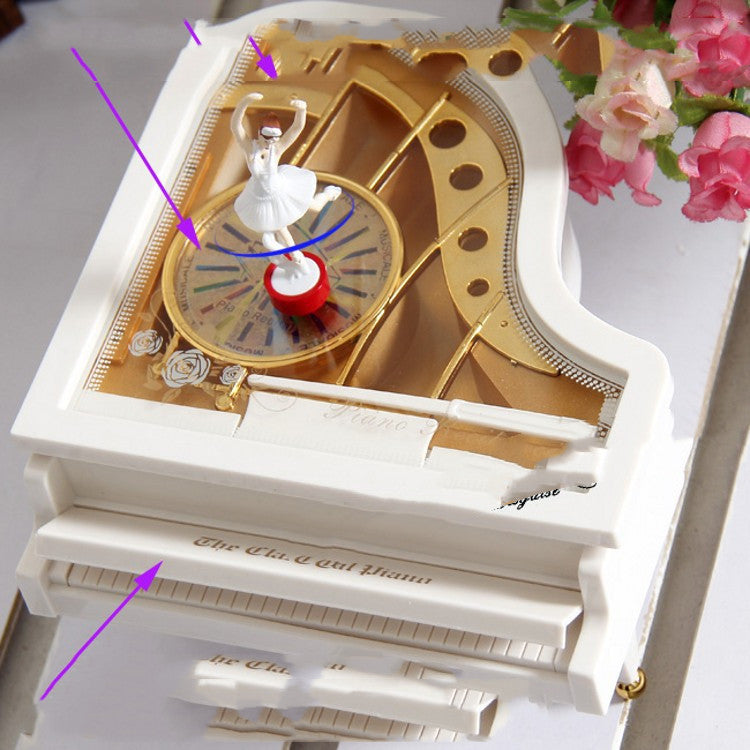 Dancing Girl Piano Music Box Valentine's Day Gift